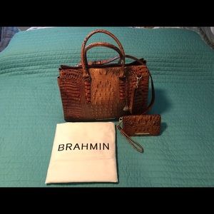 Brahmin Handbag/Tote, Wallet, Dust Bag Included